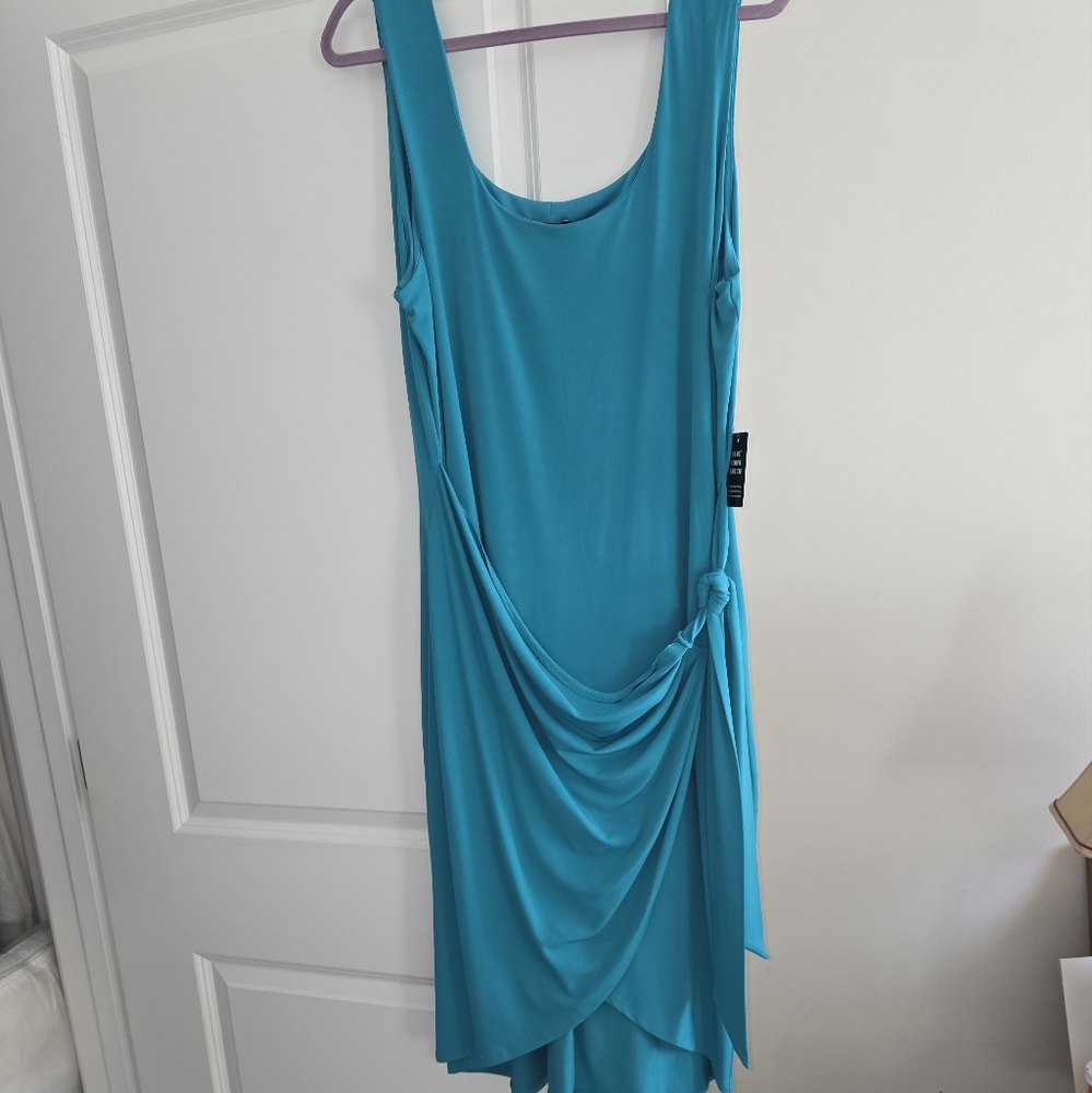 Chic.Faux WRAP Teal Dress Size XL From EXPRESS
